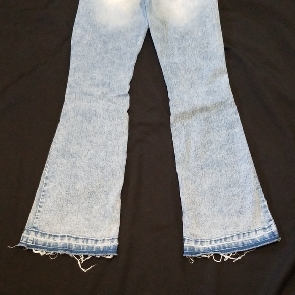 VTG Distressed Bell Bottom Jeans - Picture 6 of 8